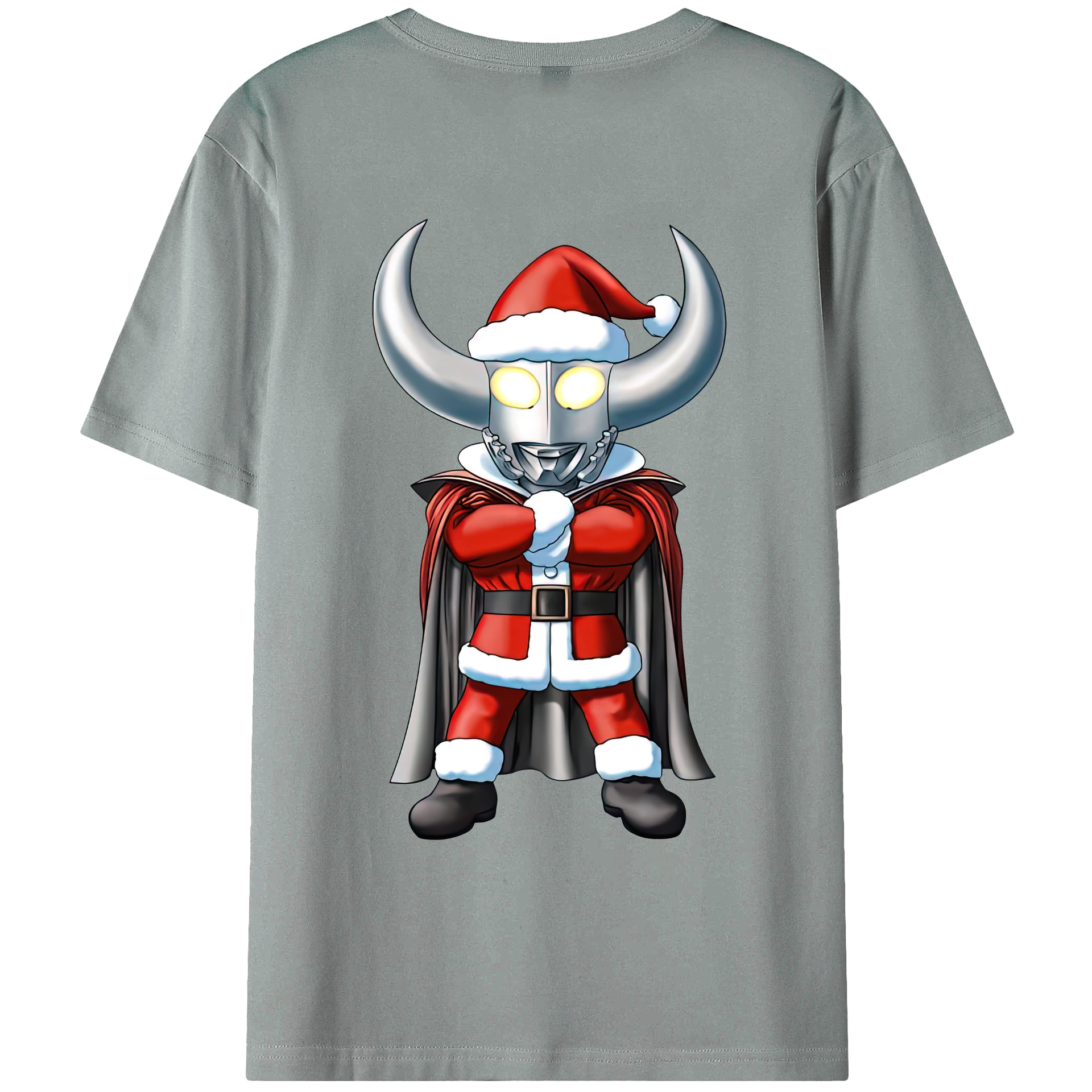 （画像用） ウルトラマン Ultraman 綿100％ メンズ半袖Tシャツ（バックプリント） 通気性